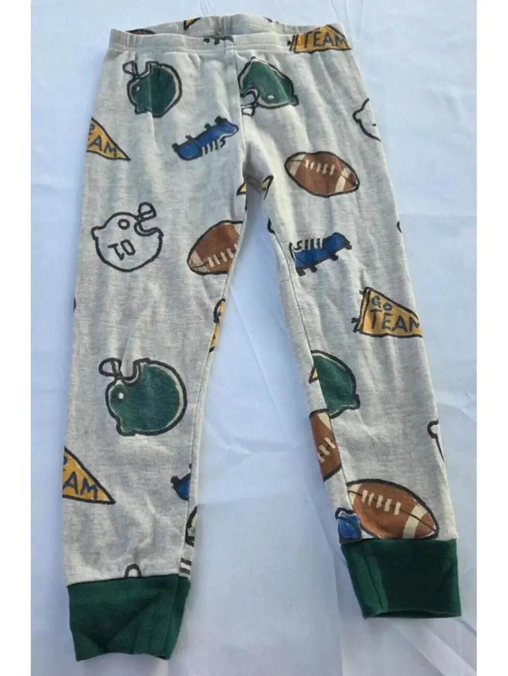 Carter's Boys 4T Football Pajama Set Sports Sleepwear #1244